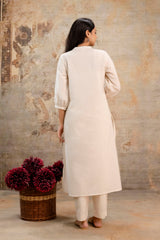 Stylish Yellow Cotton Kurta with Coordinated Straight Pants for Summer