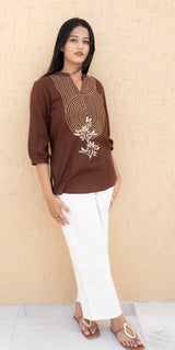 Brown Reva Top