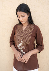 Brown Reva Top