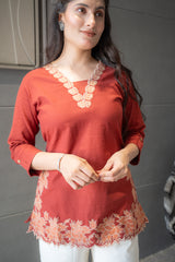 Rust Bloom Top