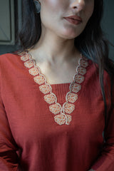 Rust Bloom Top