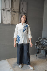 Indigo Bloom Top