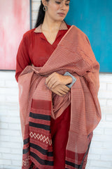 Tanauri Lightweight Cotton Kurta Set with Coordinated Dupatta