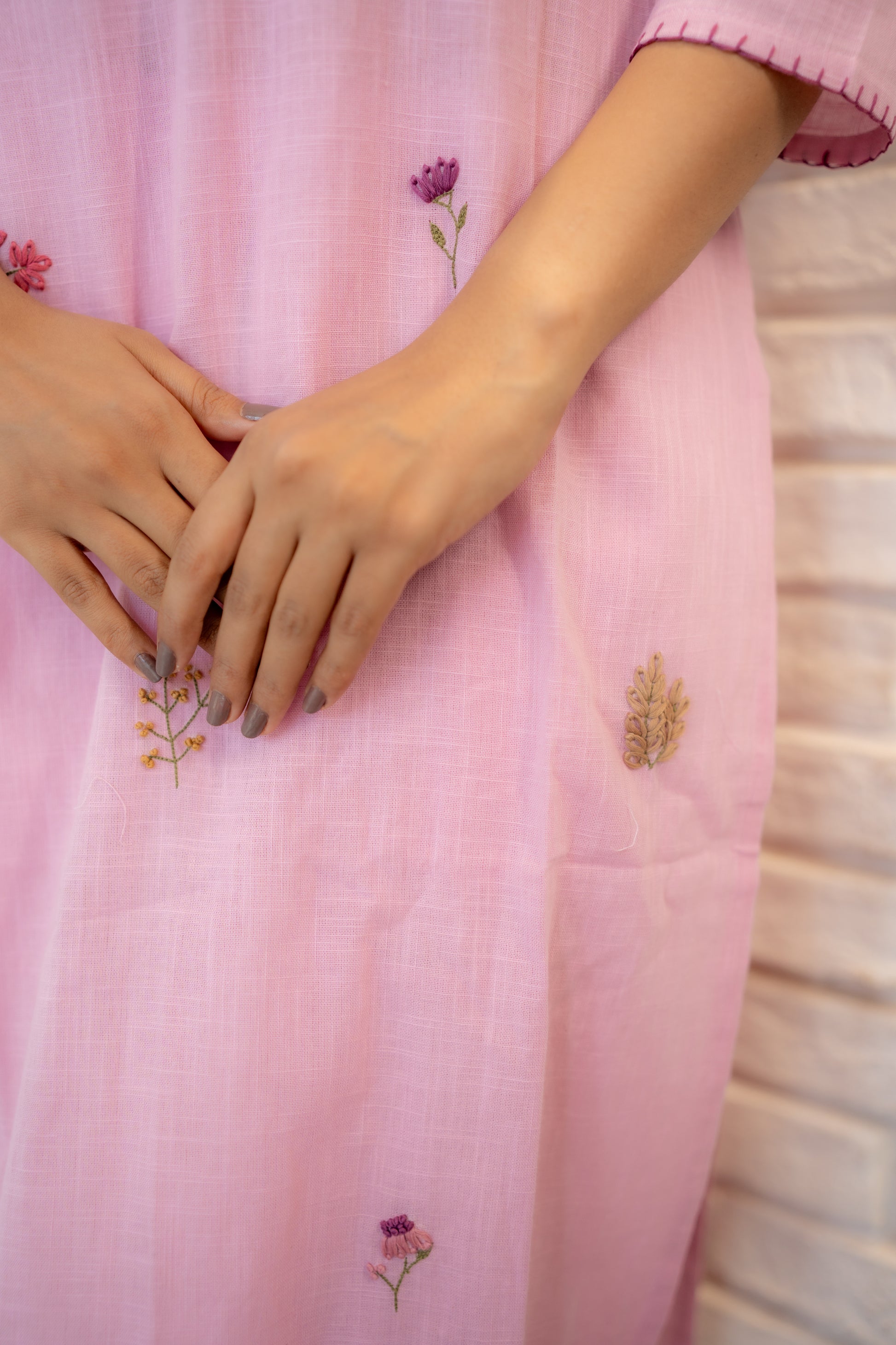 Sakura Dupatta Set - Japanese Cherry Blossom