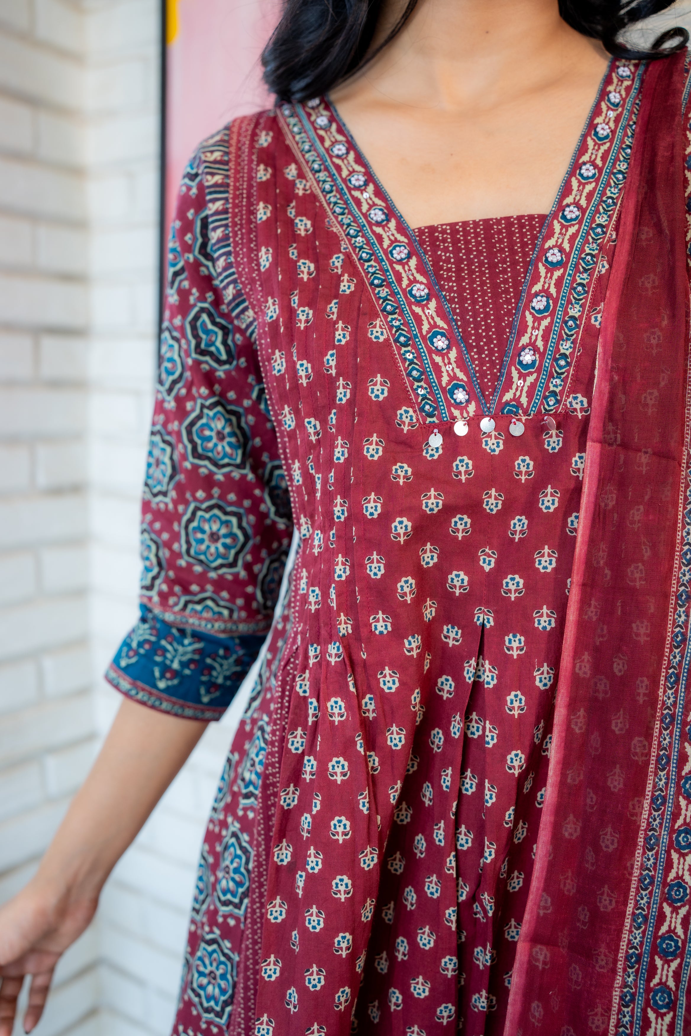 Tanauri Rangrez Dupatta Set – Comfortable Lightweight Cotton Kurta Outfit