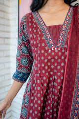 Tanauri Rangrez Dupatta Set – Comfortable Lightweight Cotton Kurta Outfit