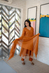 Tanauri Sun-lit Dupatta Set – Premium Summer Cotton Outfit