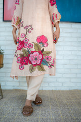 Elegant Shirin Cotton Dupatta Set in Handcrafted Tie-Dye Pattern