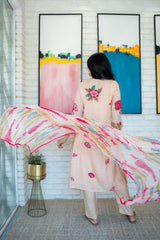 Lightweight Cotton Tie-Dye Dupatta with Matching Kurta Set