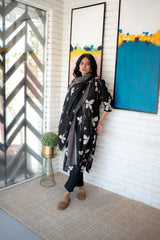 Gulabkali Dupatta Set – Black Floral Printed Cotton Kurta by Tanauri