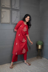 Elegant White Cotton Kurta Set for Women – Noorani by Tanauri