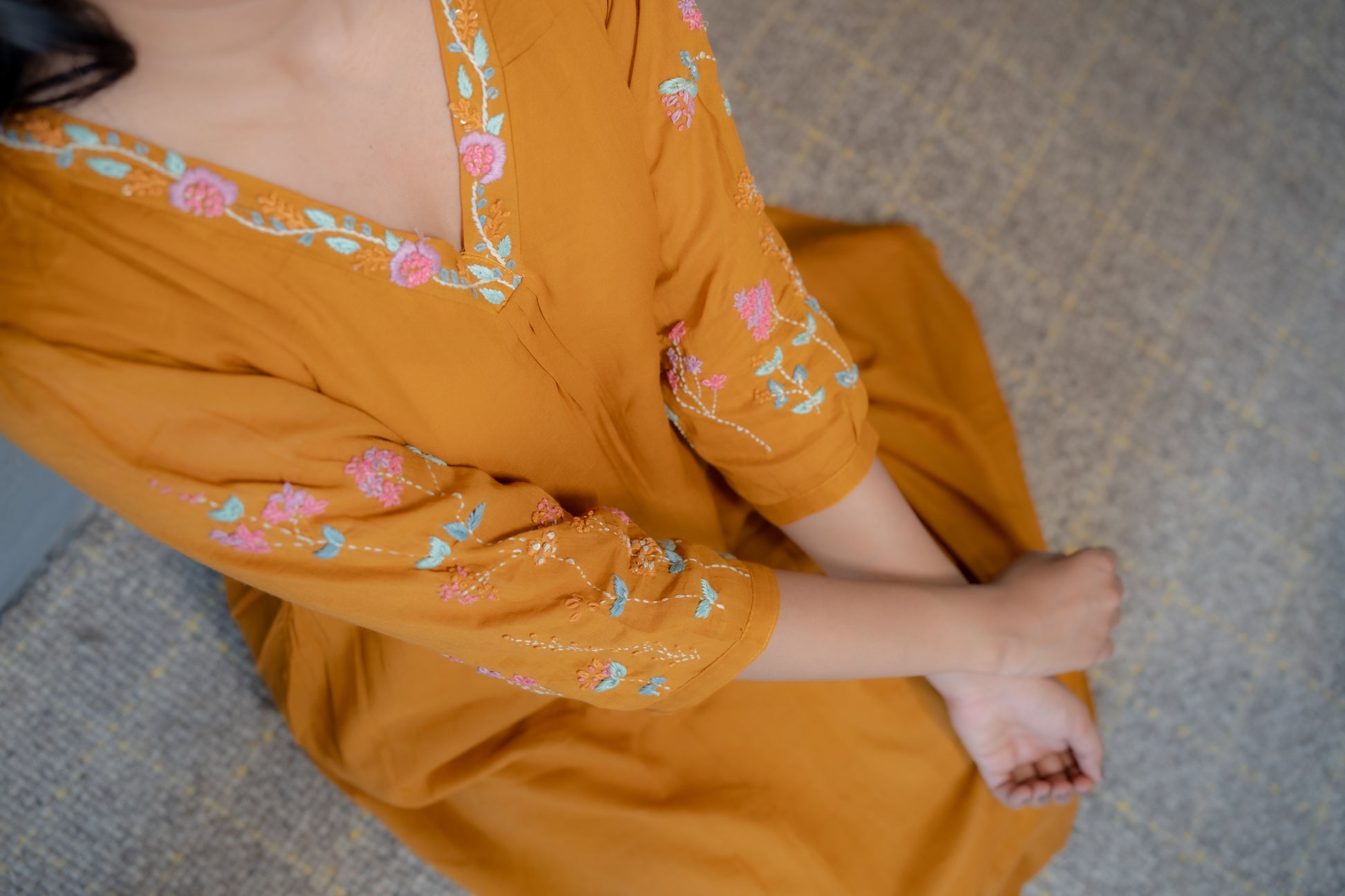 Blooming Yellow - Special Mul Cotton