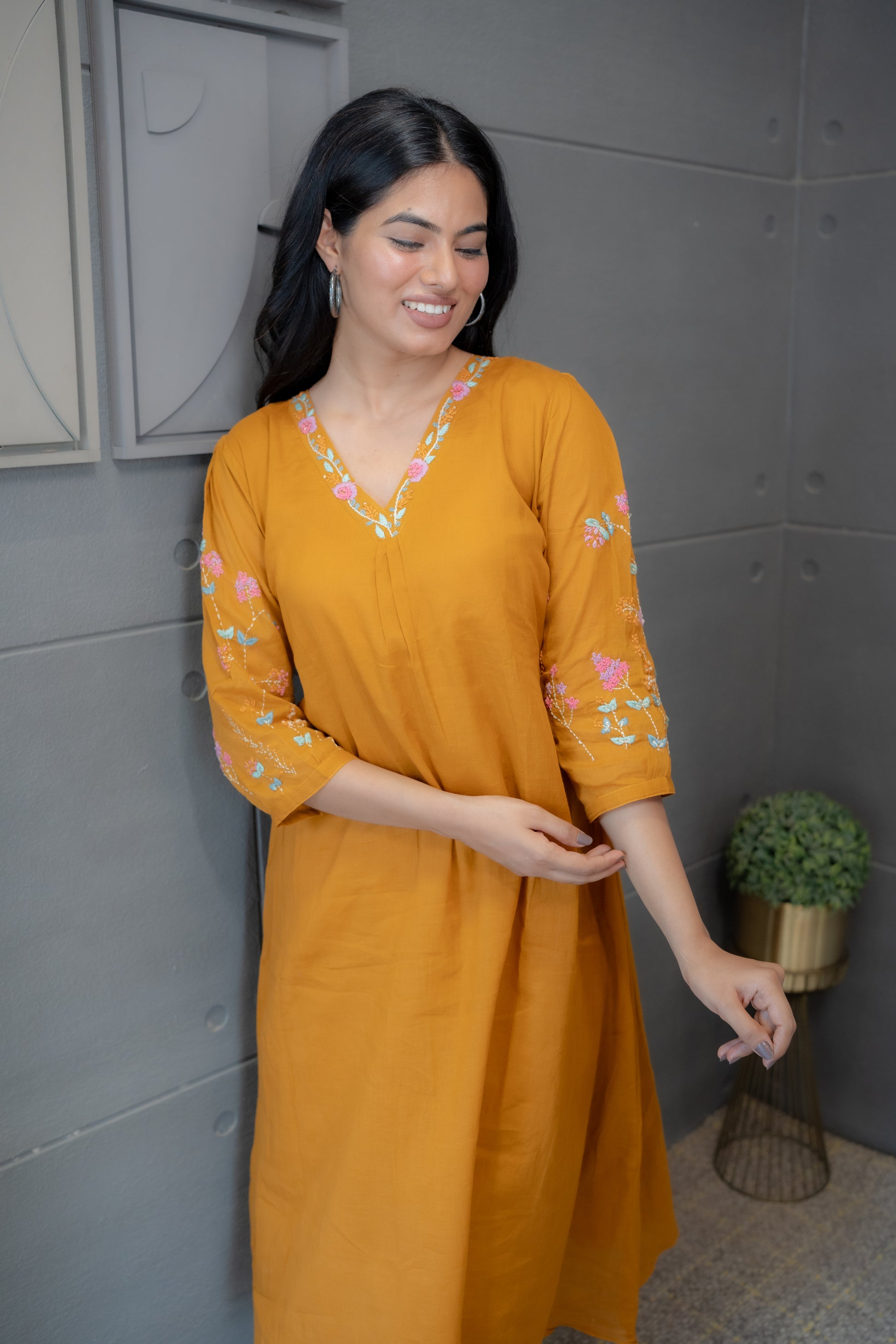 Blooming Yellow - Special Mul Cotton