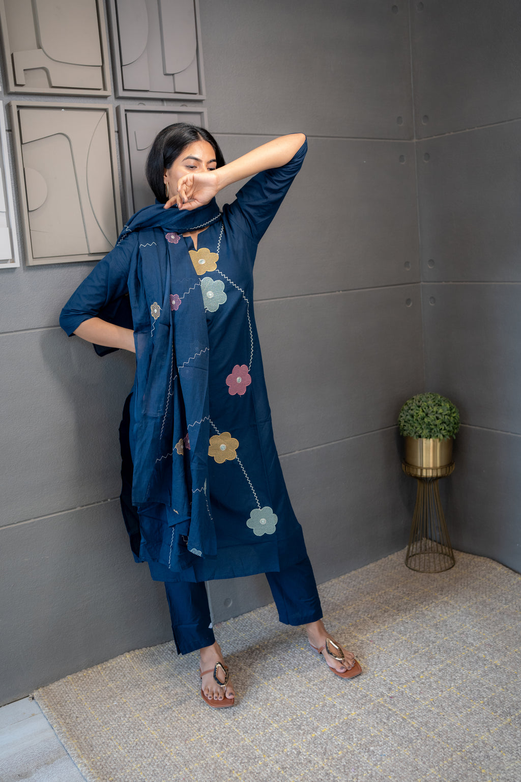 Tana-Bana Dupatta Set