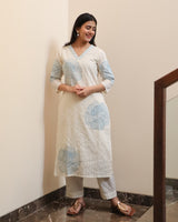 Blue Thread Kurta Set
