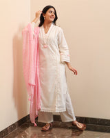 Ivory Blush Dupatta Set