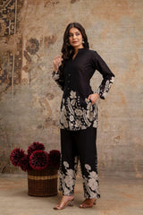 Limited Edition Black Printed Co-Ord Set for Office & Casual Wear