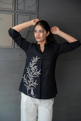 Aranya Black Top