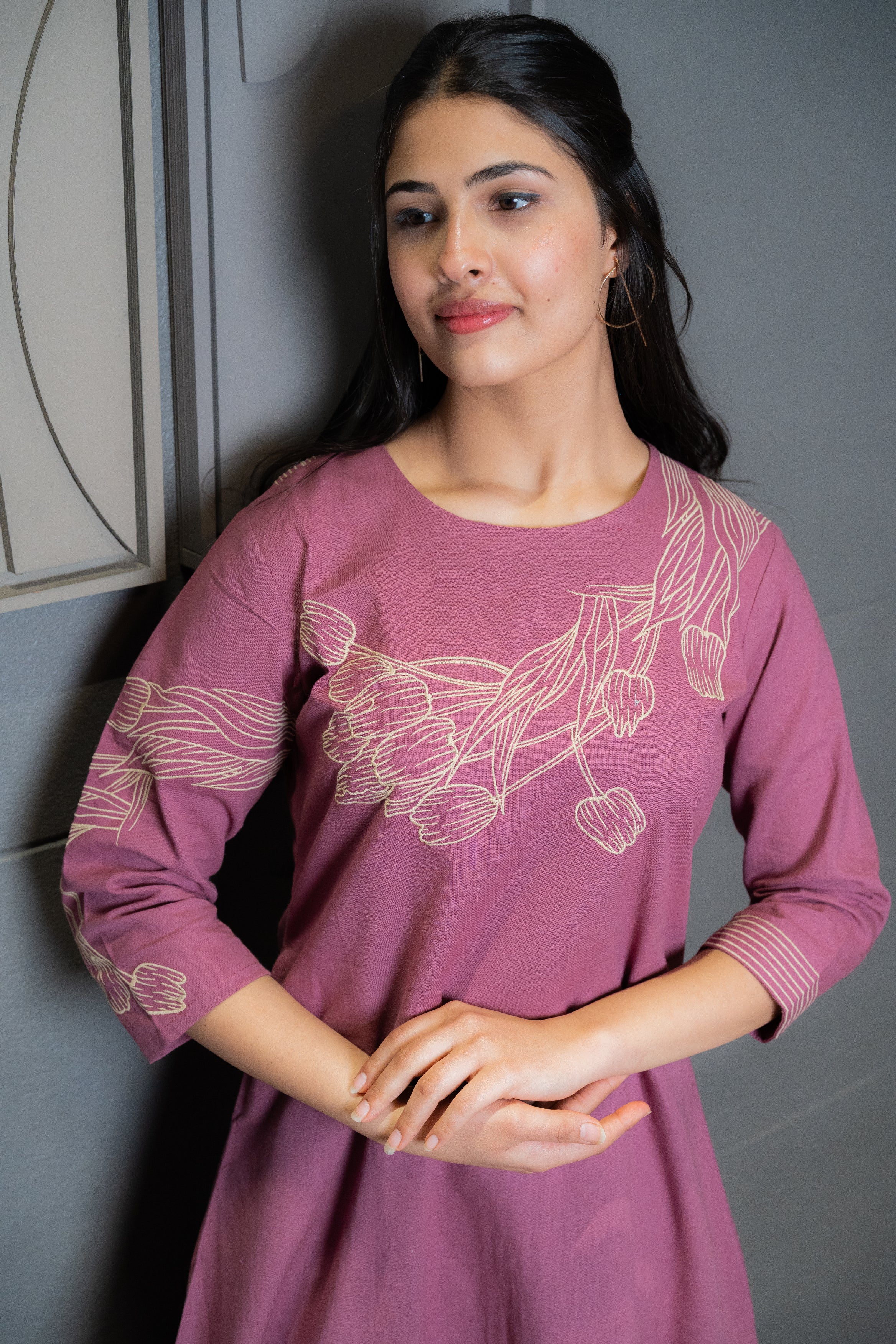 Dusty Rose Kurta Set