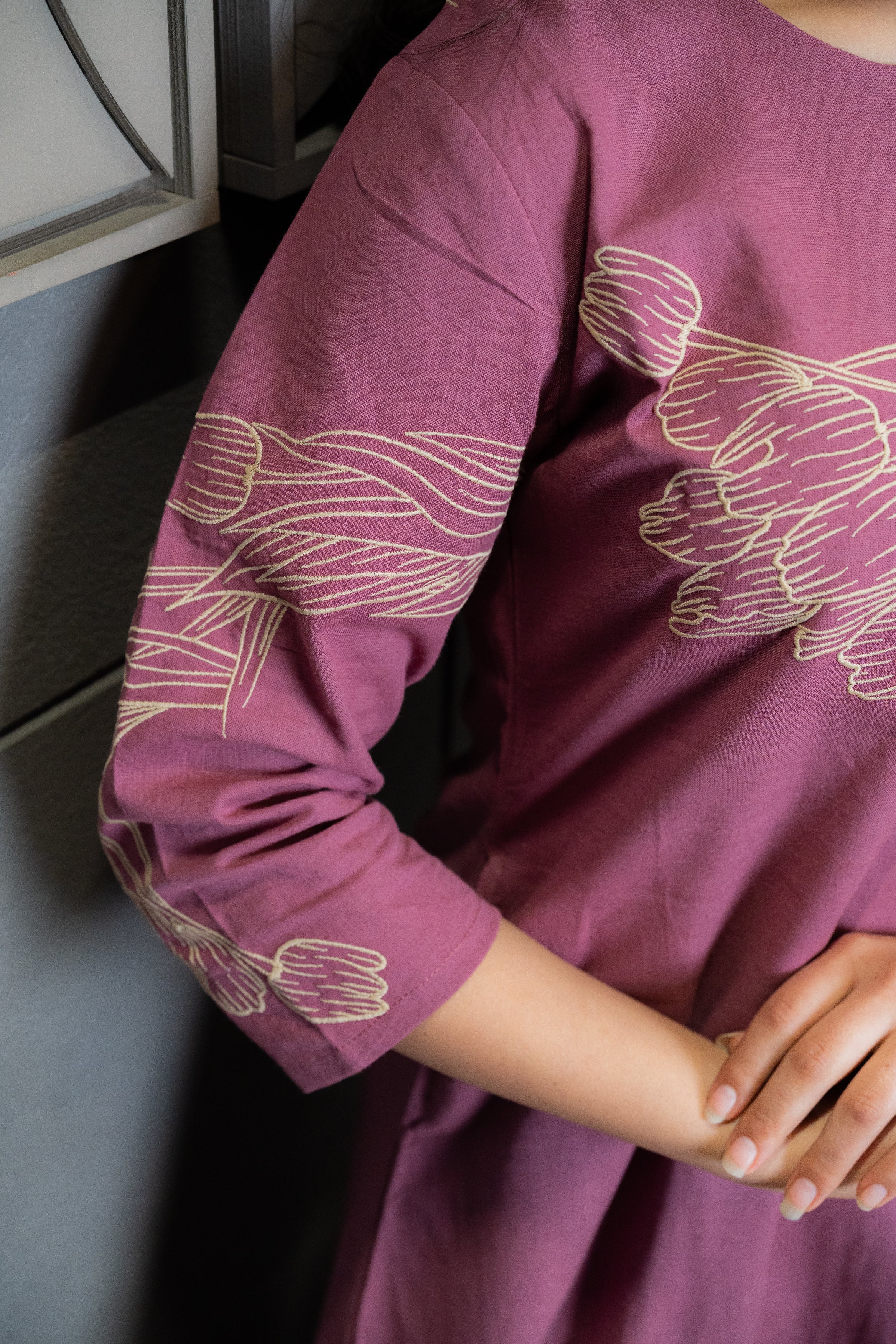 Dusty Rose Kurta Set