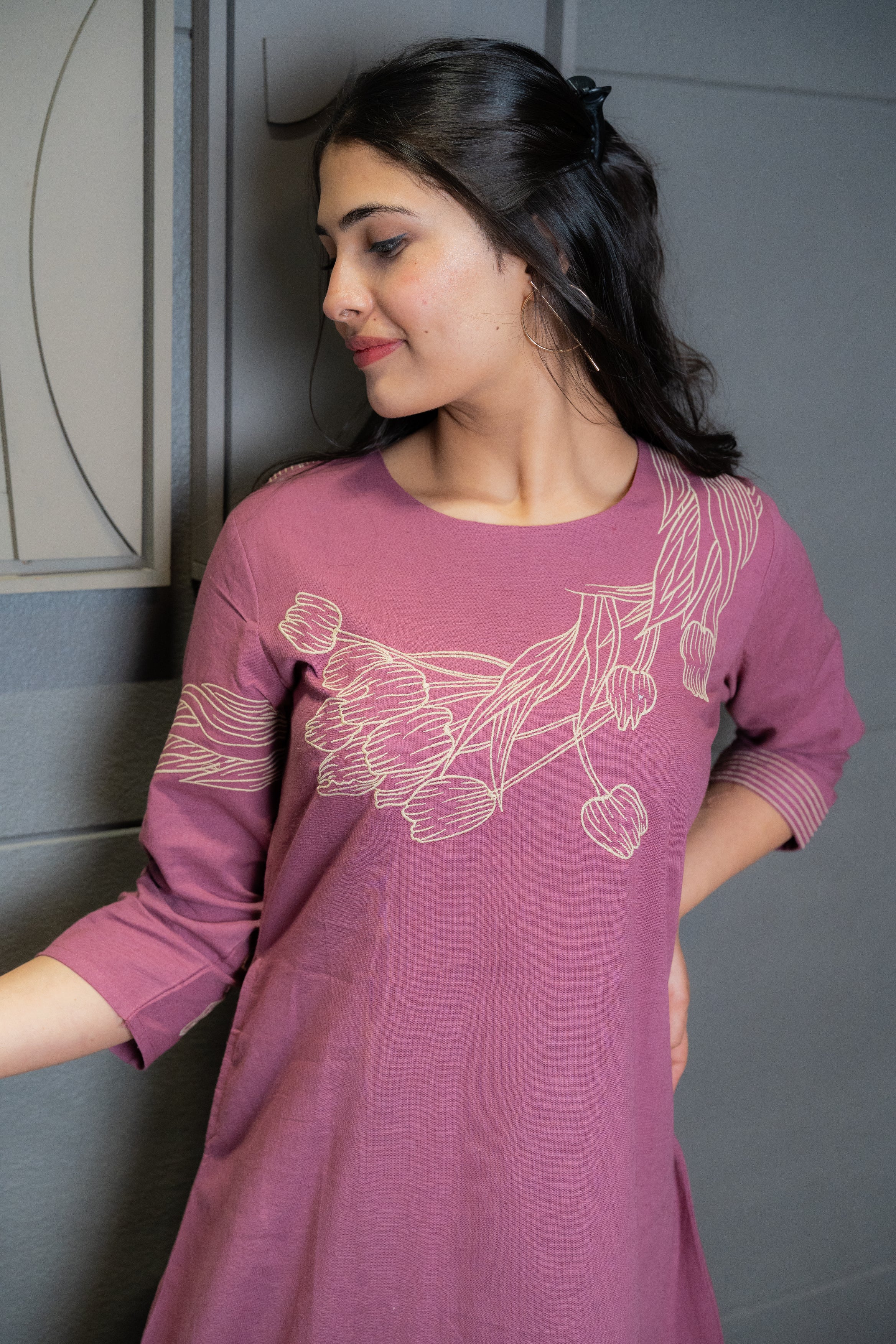 Dusty Rose Kurta Set