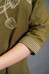 Moss Green Kurta Set